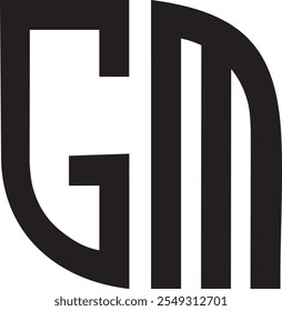 Diseño del logotipo de GM Leaf, icono, símbolo, archivo de Vector 