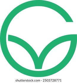 GM letter with Leaf logo design for your brand