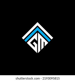 GM letter logo creative design with vector graphic, GM simple and modern logo.