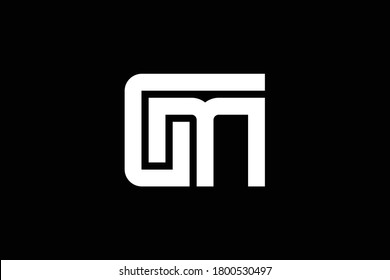 Diseño del logo de la carta GM en fondo de lujo. Concepto del logotipo de la letra de las iniciales de MG monograma. Diseño de iconos GM. Diseño de iconos de letras elegantes y profesionales MG en segundo plano. MG GM