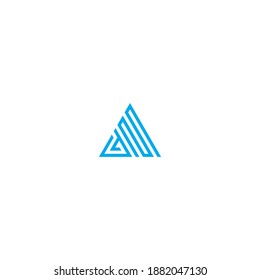 gm Brief Logo Symbol, Vektordesign Element, kreative Logo-Inspiration.	