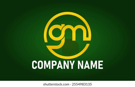 gm letter logo, gm initial, initial logo, design, modern, business, vector, logo, icon, 
