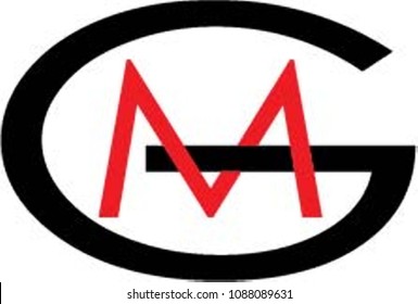 gm letter logo vector
