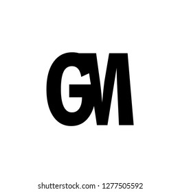 gm letter vector logo