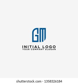 GM letters Initial icons / Monogram.- Vector inspirational logo design - Vector