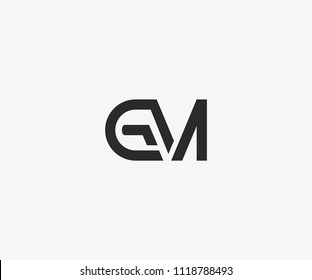 GM Linked Black Color Logo Design