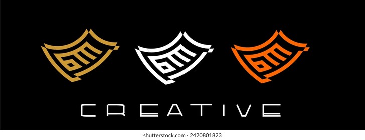 Gm logo abstract circle 2 letters creative colorful creative icon vector template