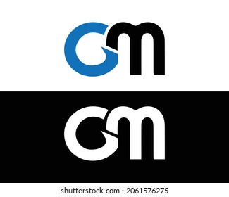 Diseño de logotipo GM Ilustración de vectores Diseño mínimo
