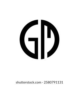 GM logo design. GM letter logo, GM logo vector logo