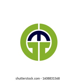 gm logo design simple modern template