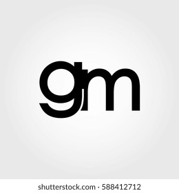 gm lowercase logo black interrelated