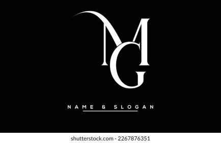 GM,  MG  Abstract  Letters  Logo  Monogram