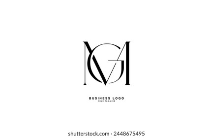 GM, MG, G, M, Abstract Letters Logo monogram