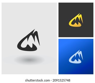 GM MU Logo letter shape design idea