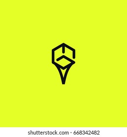 gm racket logo design