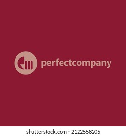 GM vector monogram logo within a circle. Suitable for product, brand, apps, company, and organization.