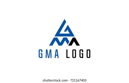 GMA letters logo for various modern businesses 