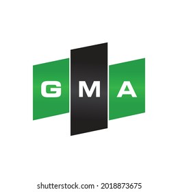 GMA monogram initial letters logo Design Vector