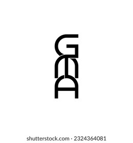 gma typography letter monogram logo design