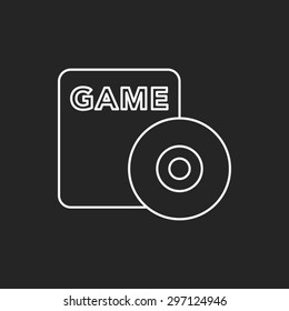gmae CD sheet line icon