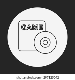 gmae CD sheet line icon