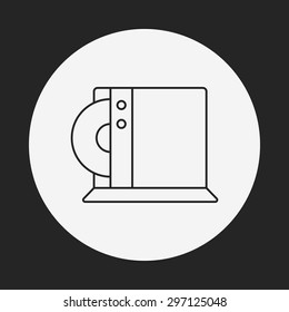 gmae CD sheet line icon