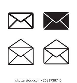 Gmail icon and logo fore set illustration vector design