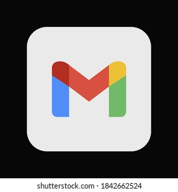 Плоская векторная иллюстрация логотипа Gmail  