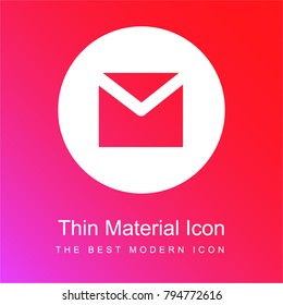 Gmail red and pink gradient material white icon minimal design