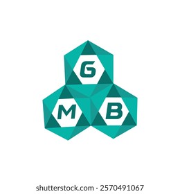GMB creative minimalist letter logo. GMB unique vector initials alphabet letter logo design
