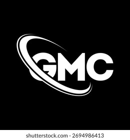 GMC logo. GMC letter. GMC letter logo design. Initials GMC logo linked with circle and uppercase monogram logo. GMC-typography for technology, business and real estate brand.