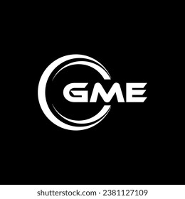 GME Logo Design, Inspiration für eine einzigartige Identität. Modernes Eleganz und kreatives Design. Markieren Sie Ihren Erfolg mit dem Markieren dieses Logos.