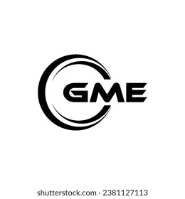 GME Logo Design, Inspiration für eine einzigartige Identität. Modernes Eleganz und kreatives Design. Markieren Sie Ihren Erfolg mit dem Markieren dieses Logos.