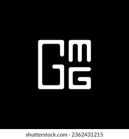 Diseño vectorial de la letra GMG, logotipo GMG simple y moderno. Diseño de alfabetos lujosos GMG  