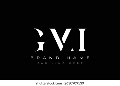 GMI abstract letter logo design. This logo is designed by three abstract letters.