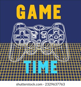 Gming remote t shirt graphic design vector illustration \