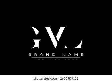 GML abstract letter logo design. This logo is designed by three abstract letters.