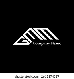GMM logo design, GMM simple and modern logo. GMM luxurious alphabet design  