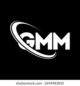 GMM logo. GMM letter. GMM letter logo design. Initials GMM logo linked with circle and uppercase monogram logo. GMM-typography for technology, business and real estate brand.