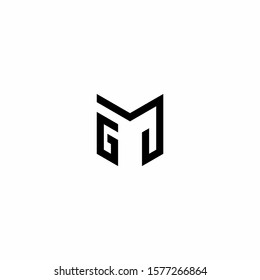 GM,MG Letter Logo Design with Creative Modern