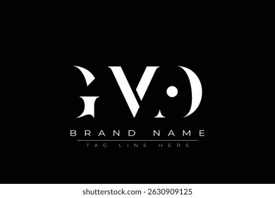 Diseño de logotipo de carta abstracta OGM. Este logotipo está diseñado por tres letras abstractas.