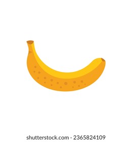 Gmo banana icon flat vector. Agriculture food. Test research isolated