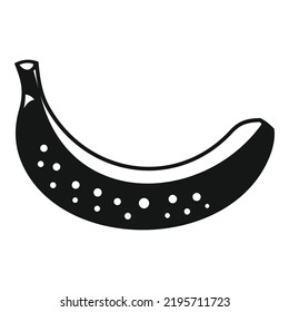 Un simple vector de icono de plátano. Alimentos agrícolas. Investigación de pruebas