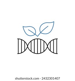 gmo concept line icon. Simple element illustration. gmo concept outline symbol design.
