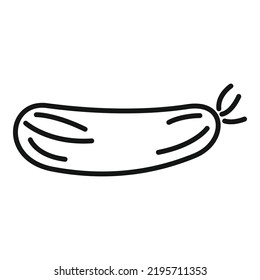 GVO-Gurken-Symbol-Umrandungsvektor. Wissenschaftslandwirtschaft. Biologische Forschung