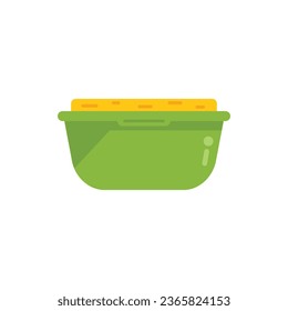 Gmo food pot icon flat vector. Agriculture dna. Laboratory test isolated