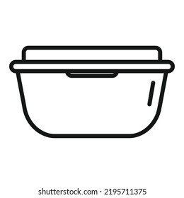 Gmo food pot icon outline vector. Agriculture dna. Laboratory test