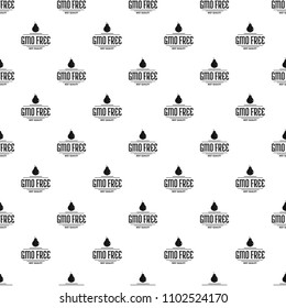 Gmo free bio pattern vector seamless repeat for any web design