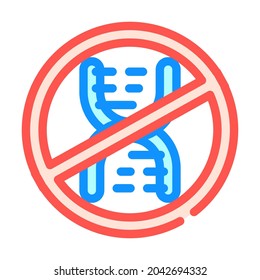 gmo-free Farbe Symbol Vektorgrafik. gmo free sign. einzelne Symbolillustration