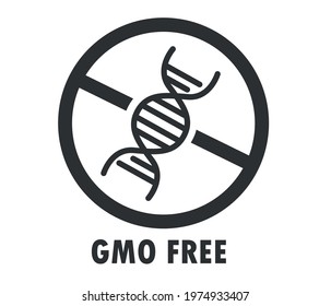 GMO free emblems, badge, logo, icon Vector illustration.